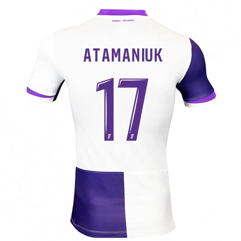 Danxen Børn Alexandra Atamaniuk #17 Lilla Hvid Hjemmebane Spillertrøjer 2025/26 Trøje T-Shirt