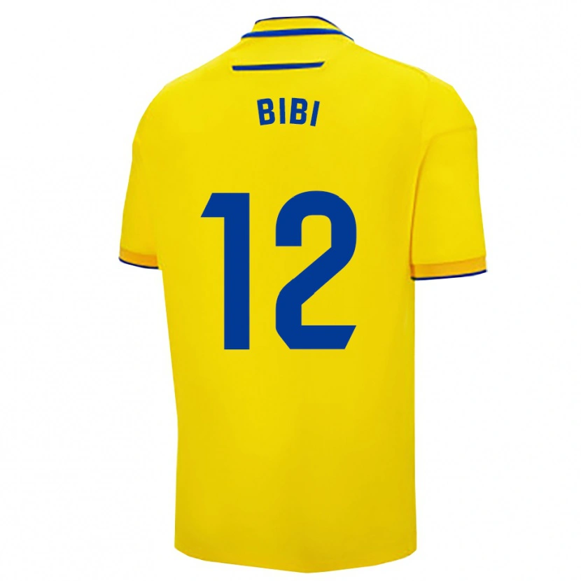 Danxen Børn Bibiana Vallín Romero #12 Gul Navy Hjemmebane Spillertrøjer 2025/26 Trøje T-Shirt
