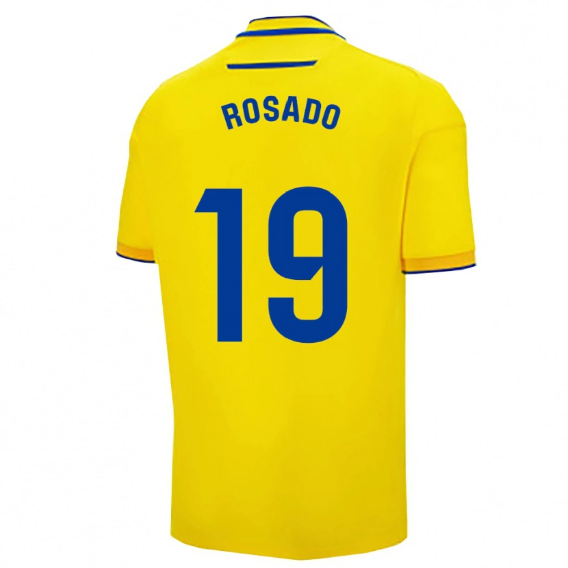 Danxen Børn Roberto Rosado #19 Gul Navy Hjemmebane Spillertrøjer 2025/26 Trøje T-Shirt
