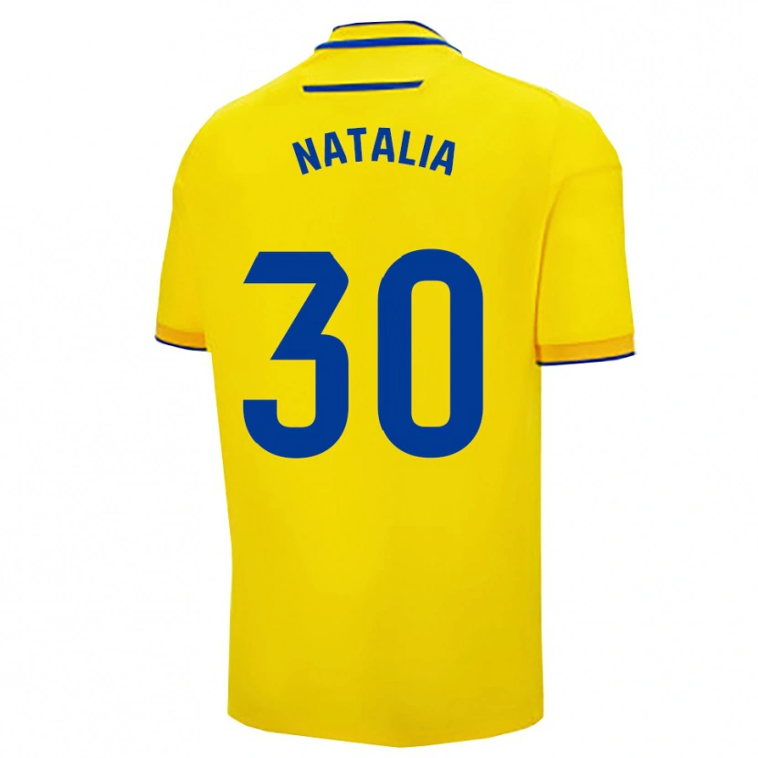 Danxen Børn Natalia Ramírez Chacón #30 Gul Navy Hjemmebane Spillertrøjer 2025/26 Trøje T-Shirt