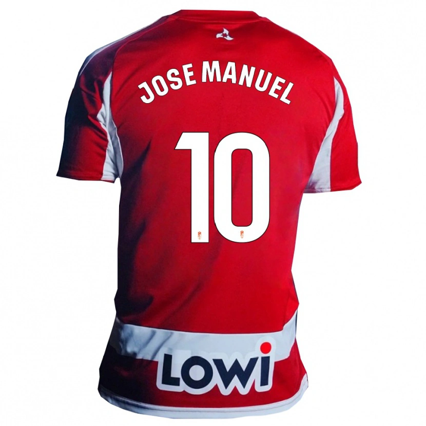 Danxen Børn José Manuel Arnáiz #10 Rød Hvid Hjemmebane Spillertrøjer 2025/26 Trøje T-Shirt