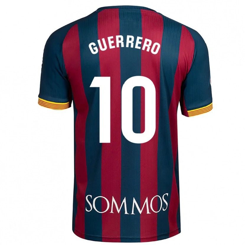 Danxen Børn Fernando Guerrero #10 Navy Blå Rød Hjemmebane Spillertrøjer 2025/26 Trøje T-Shirt