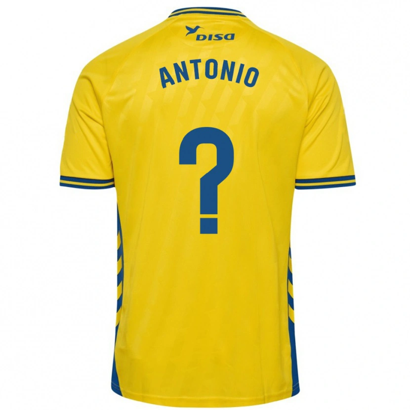Danxen Børn Antonio Hernández #0 Gul Blå Hjemmebane Spillertrøjer 2025/26 Trøje T-Shirt