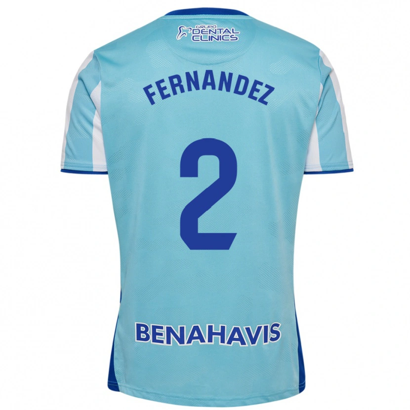 Danxen Børn Aron Neqach Fernández #2 Himmelblå Hvid Hjemmebane Spillertrøjer 2025/26 Trøje T-Shirt