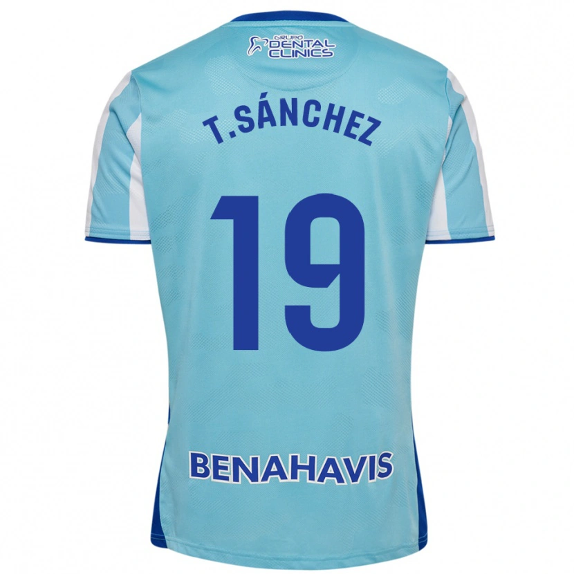 Danxen Børn Toni Sánchez #19 Himmelblå Hvid Hjemmebane Spillertrøjer 2025/26 Trøje T-Shirt