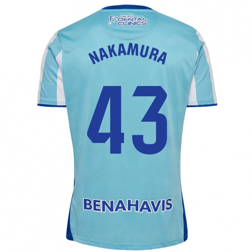 Danxen Børn Mare Nakamura #43 Himmelblå Hvid Hjemmebane Spillertrøjer 2025/26 Trøje T-Shirt
