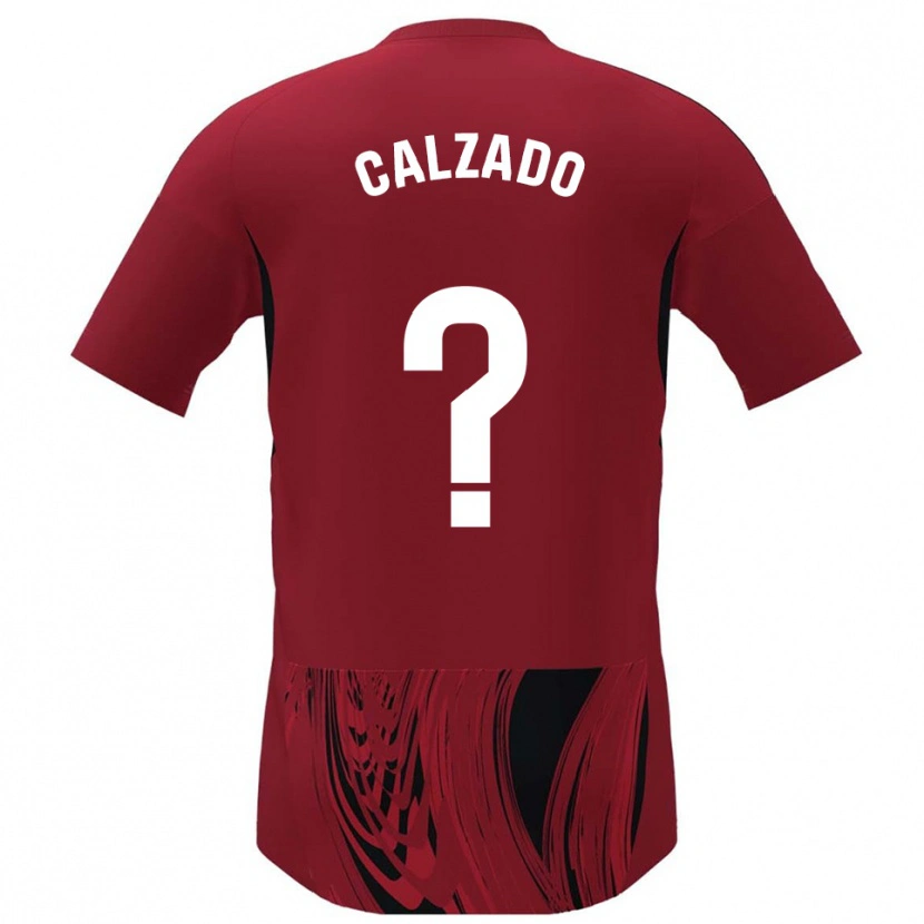 Danxen Børn Joaquín Calzado #0 Rød Sort Hjemmebane Spillertrøjer 2025/26 Trøje T-Shirt