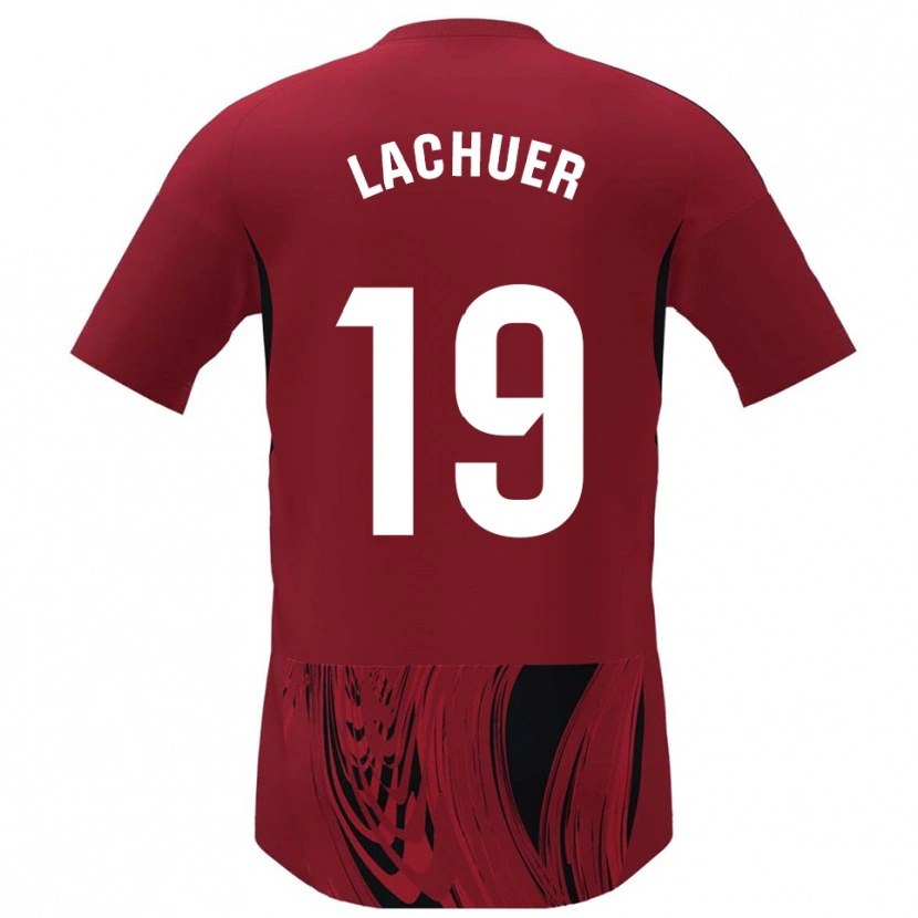 Danxen Børn Mathis Lachuer #19 Rød Sort Hjemmebane Spillertrøjer 2025/26 Trøje T-Shirt