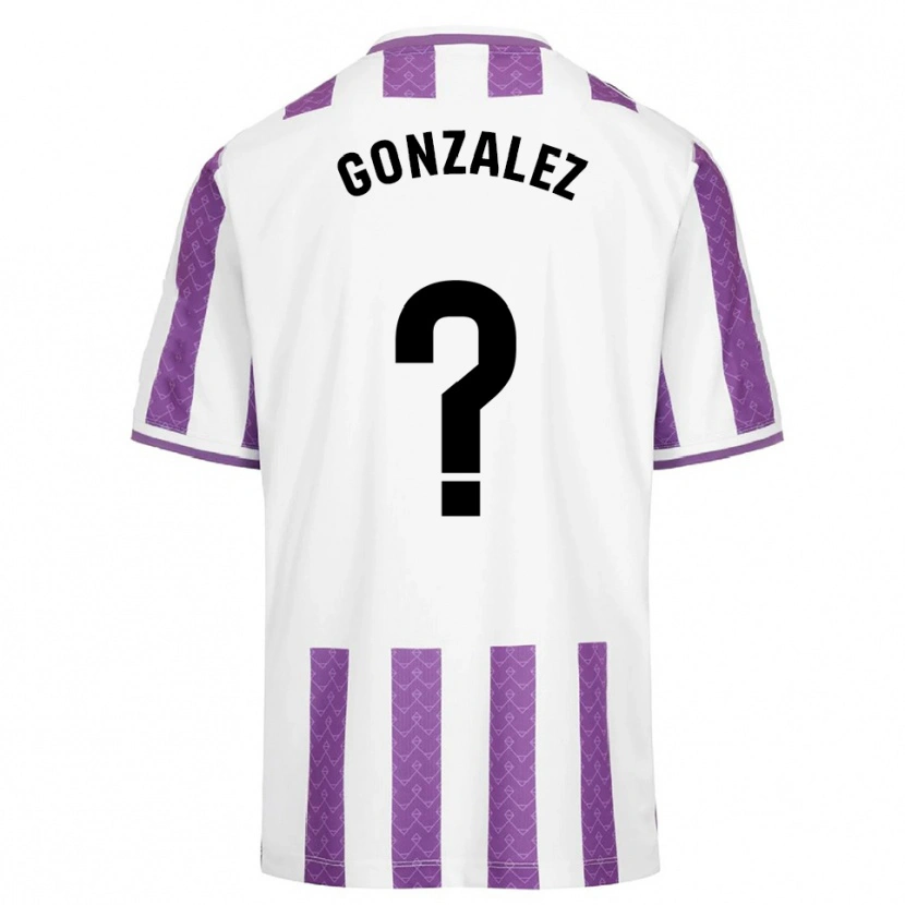 Danxen Børn Santi González #0 Lilla Hvid Hjemmebane Spillertrøjer 2025/26 Trøje T-Shirt