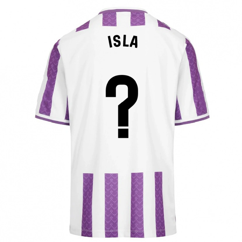 Danxen Børn Cristian Isla #0 Lilla Hvid Hjemmebane Spillertrøjer 2025/26 Trøje T-Shirt