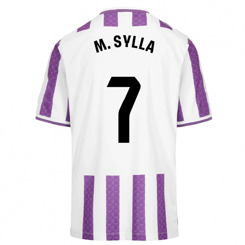 Danxen Børn Mamadou Sylla #7 Lilla Hvid Hjemmebane Spillertrøjer 2025/26 Trøje T-Shirt