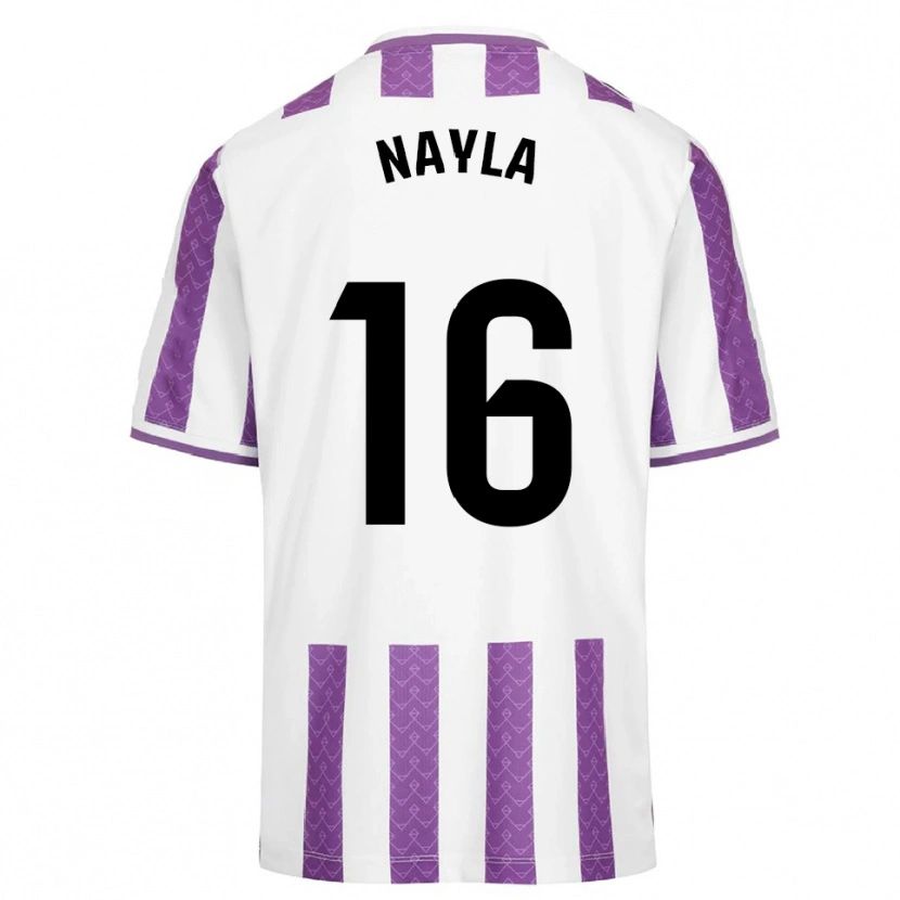 Danxen Børn Nayla Manrique Pajares #16 Lilla Hvid Hjemmebane Spillertrøjer 2025/26 Trøje T-Shirt