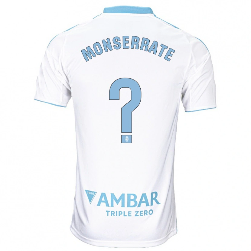 Danxen Børn Jano Monserrate #0 Hvid Himmelblå Hjemmebane Spillertrøjer 2025/26 Trøje T-Shirt