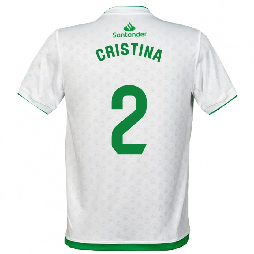 Danxen Børn Cristina Muñoz García #2 Grøn Hvid Hjemmebane Spillertrøjer 2025/26 Trøje T-Shirt