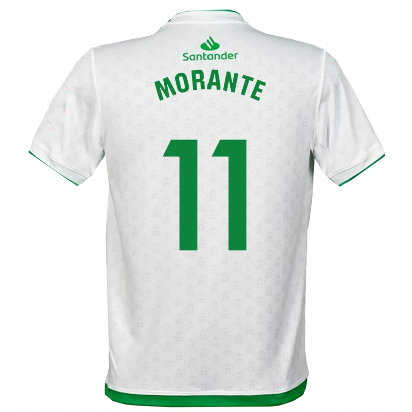Danxen Børn Alejandro Morante #11 Grøn Hvid Hjemmebane Spillertrøjer 2025/26 Trøje T-Shirt