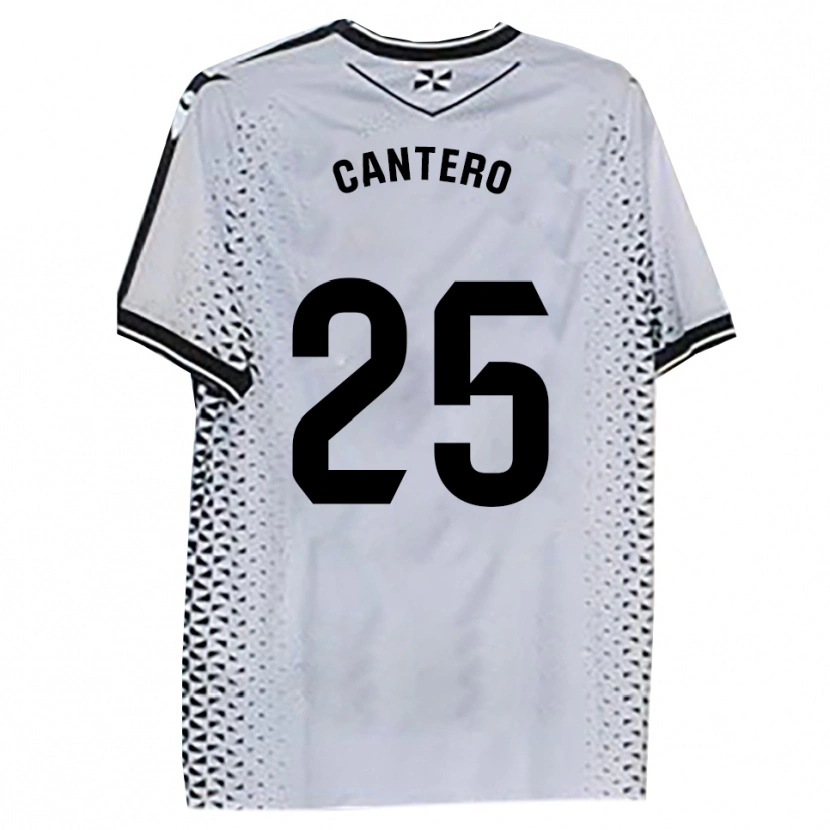 Danxen Børn Yago Cantero #25 Hvid Sort Hjemmebane Spillertrøjer 2025/26 Trøje T-Shirt