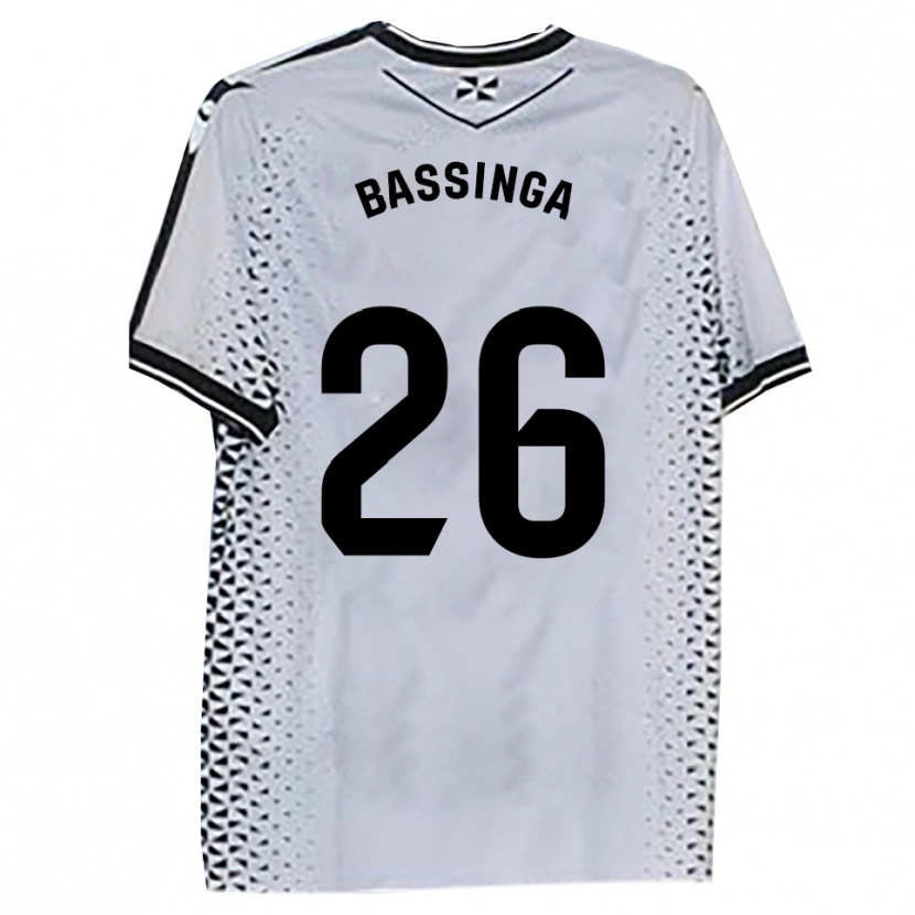 Danxen Børn Aboubacar Bassinga #26 Hvid Sort Hjemmebane Spillertrøjer 2025/26 Trøje T-Shirt