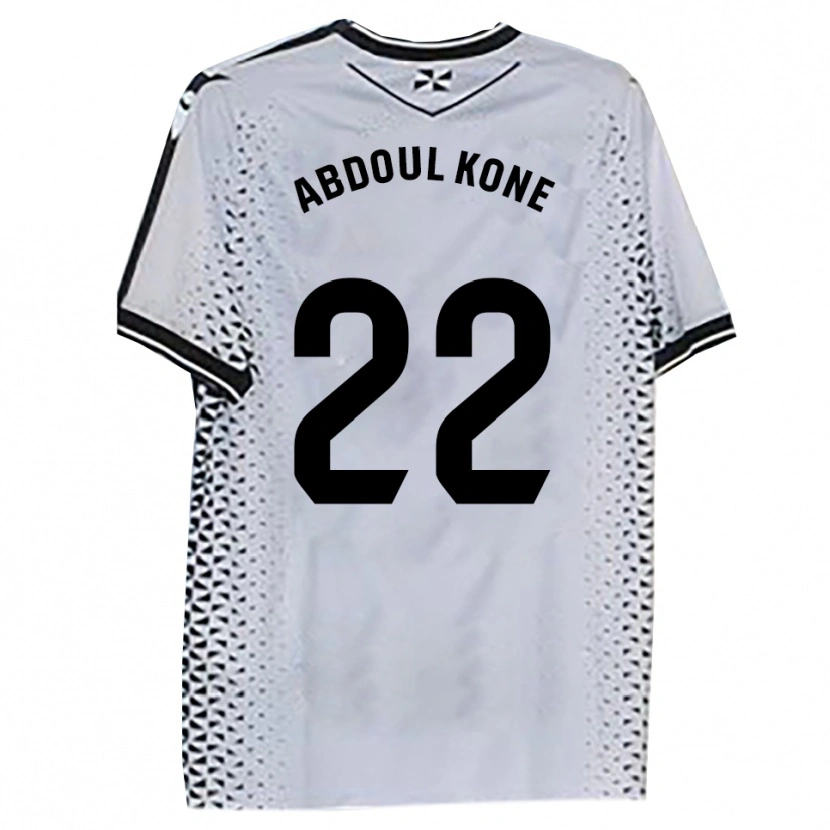 Danxen Børn Kialy Abdoul Kone #22 Hvid Sort Hjemmebane Spillertrøjer 2025/26 Trøje T-Shirt