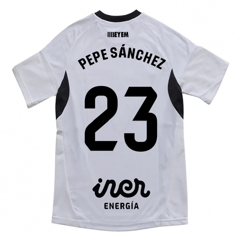 Danxen Børn Pepe Sánchez #23 Hvid Lilla Hjemmebane Spillertrøjer 2025/26 Trøje T-Shirt