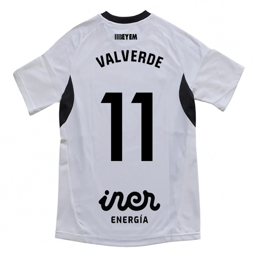Danxen Børn Victor Valverde #11 Hvid Lilla Hjemmebane Spillertrøjer 2025/26 Trøje T-Shirt