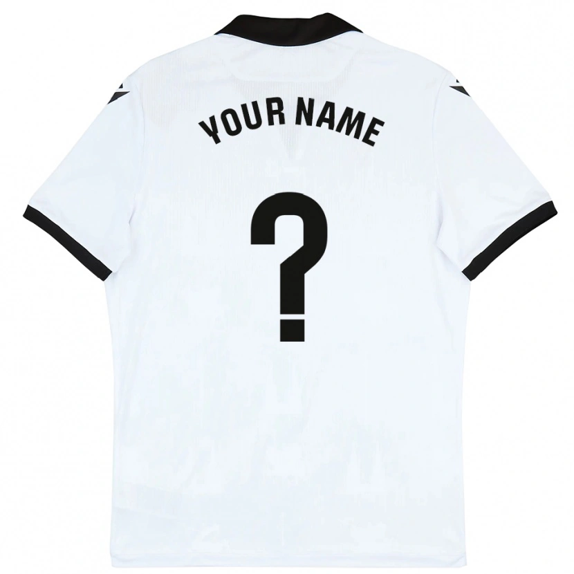 Danxen Børn Dit Navn #0 Hvid Sort Hjemmebane Spillertrøjer 2025/26 Trøje T-Shirt