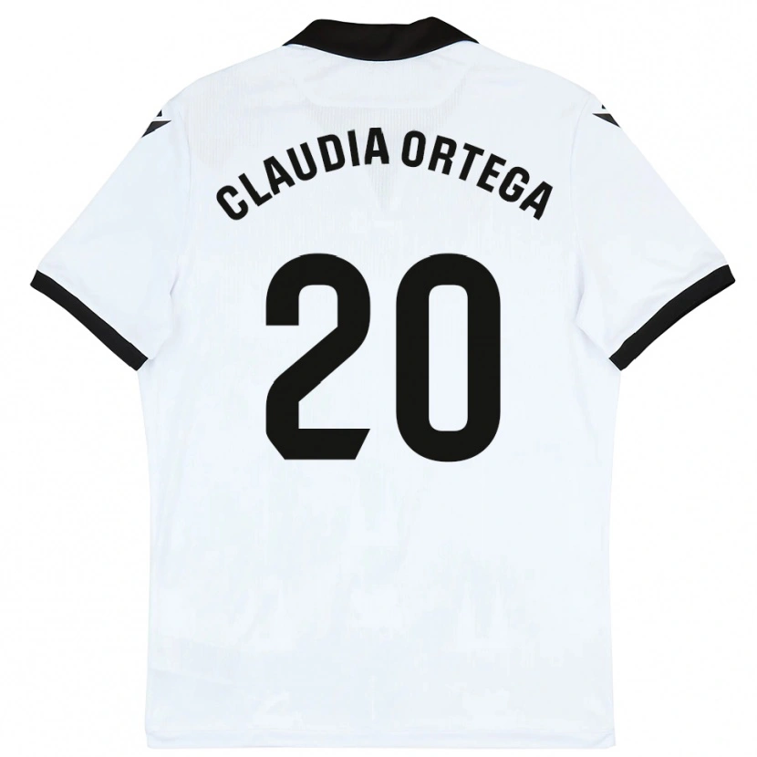 Danxen Børn Claudia Ortega #20 Hvid Sort Hjemmebane Spillertrøjer 2025/26 Trøje T-Shirt