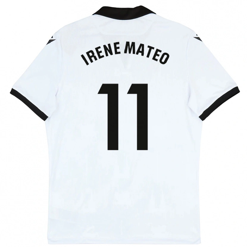 Danxen Børn Irene Mateo #11 Hvid Sort Hjemmebane Spillertrøjer 2025/26 Trøje T-Shirt