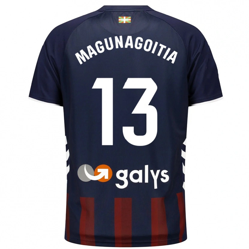 Danxen Børn Jonmi Magunagoitia #13 Navy Rød Hjemmebane Spillertrøjer 2025/26 Trøje T-Shirt