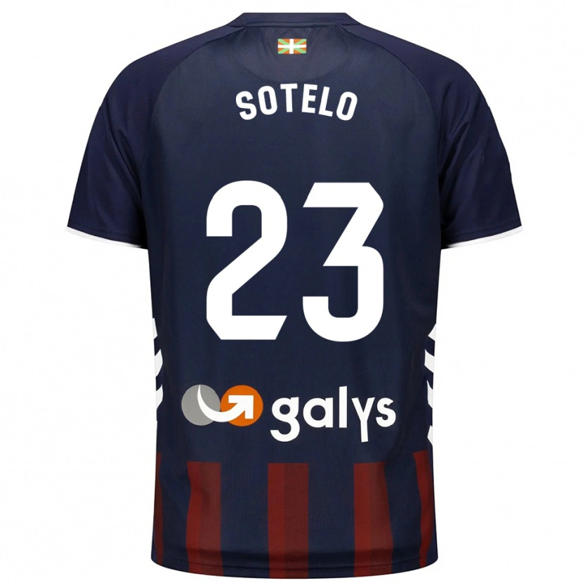 Danxen Børn Marcos Sotelo #23 Navy Rød Hjemmebane Spillertrøjer 2025/26 Trøje T-Shirt