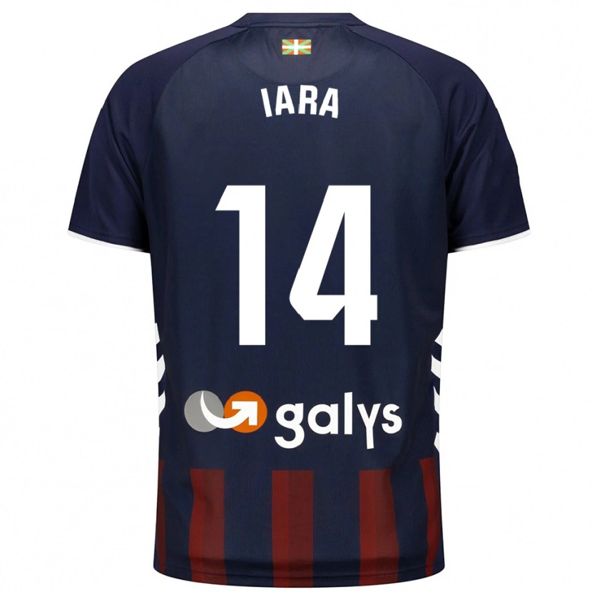 Danxen Børn Iara Lacosta Sánchez #14 Navy Rød Hjemmebane Spillertrøjer 2025/26 Trøje T-Shirt