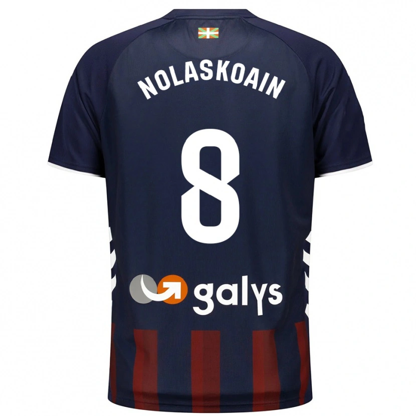 Danxen Børn Peru Nolaskoain #8 Navy Rød Hjemmebane Spillertrøjer 2025/26 Trøje T-Shirt