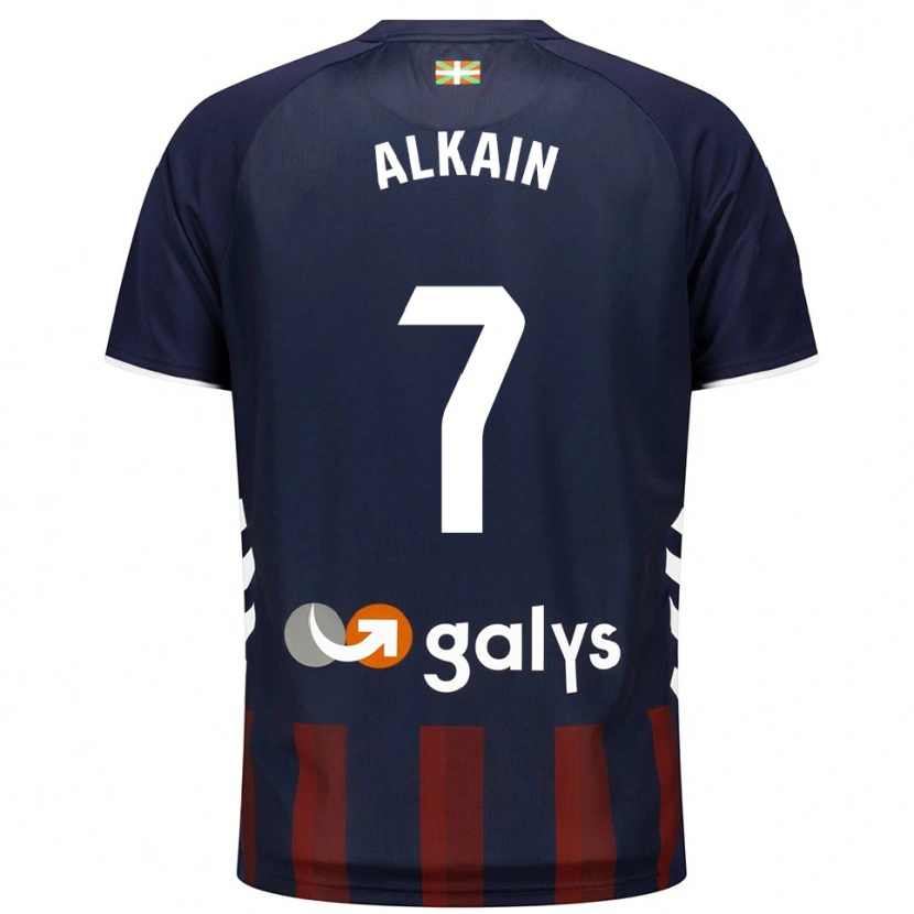 Danxen Børn Xeber Alkain #7 Navy Rød Hjemmebane Spillertrøjer 2025/26 Trøje T-Shirt