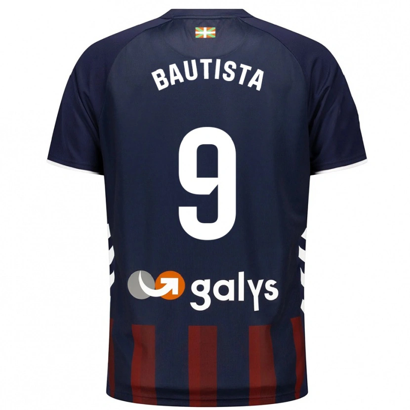 Danxen Børn Jon Bautista #9 Navy Rød Hjemmebane Spillertrøjer 2025/26 Trøje T-Shirt