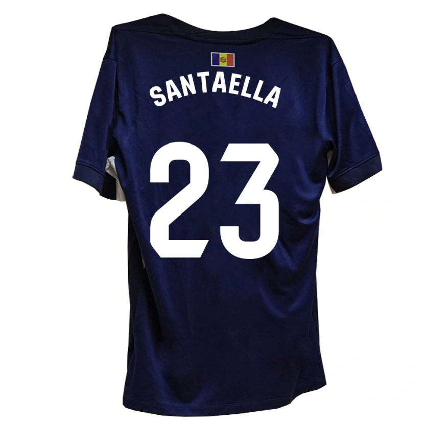 Danxen Børn Yedid Santaella #23 Marineblå Hvid Hjemmebane Spillertrøjer 2025/26 Trøje T-Shirt