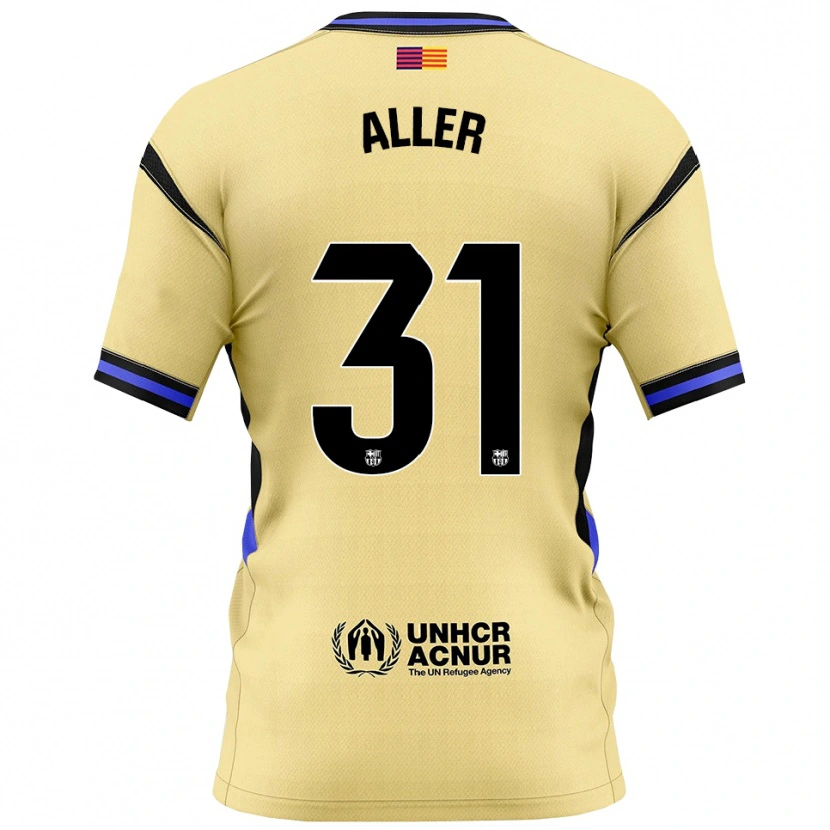 Danxen Børn Eder Aller #31 Gul Sort Udebane Spillertrøjer 2025/26 Trøje T-Shirt