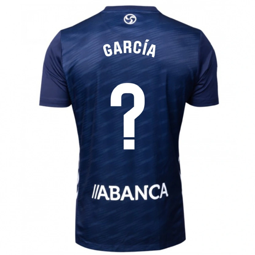 Danxen Børn Pedro García #0 Navy Hvid Udebane Spillertrøjer 2025/26 Trøje T-Shirt