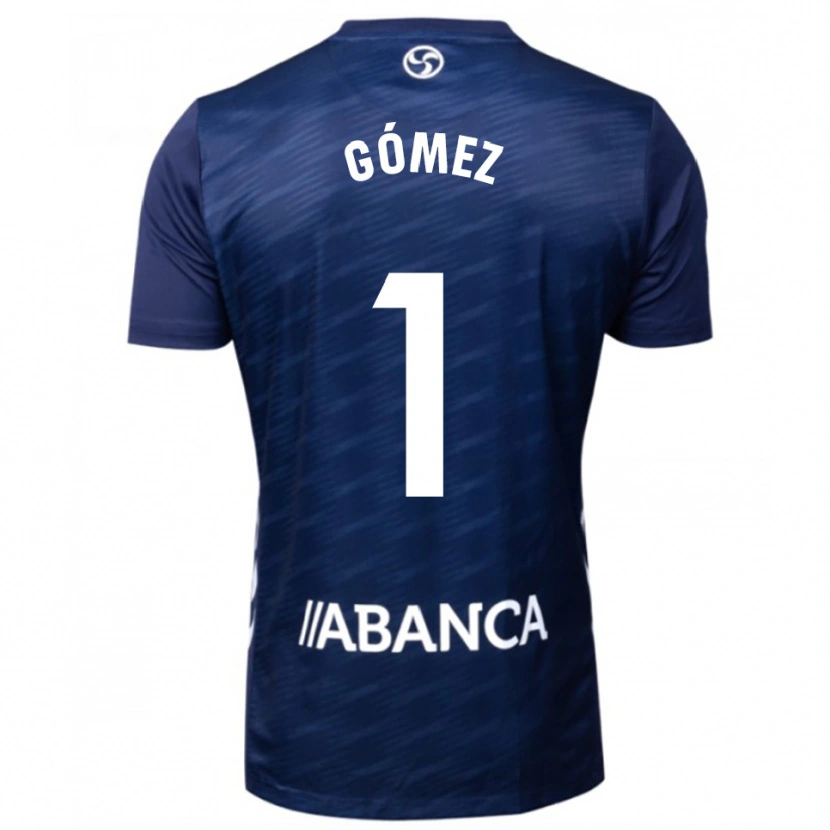 Danxen Børn Nuria Gómez #1 Navy Hvid Udebane Spillertrøjer 2025/26 Trøje T-Shirt