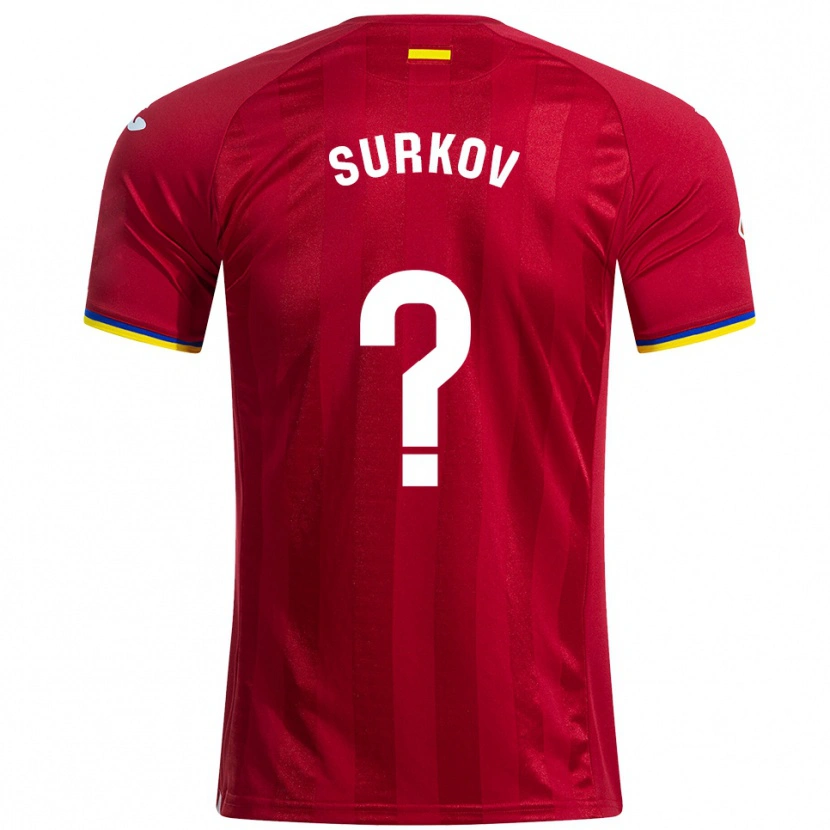 Danxen Børn Iván Surkov #0 Rød Gul Blå Udebane Spillertrøjer 2025/26 Trøje T-Shirt