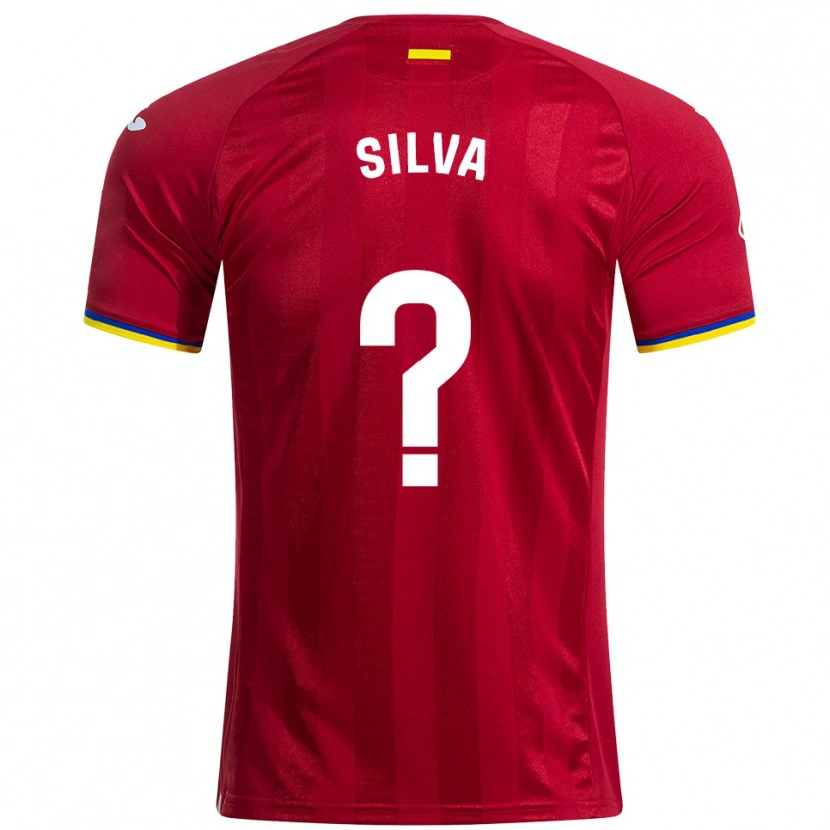 Danxen Børn Jonathan Silva #0 Rød Gul Blå Udebane Spillertrøjer 2025/26 Trøje T-Shirt