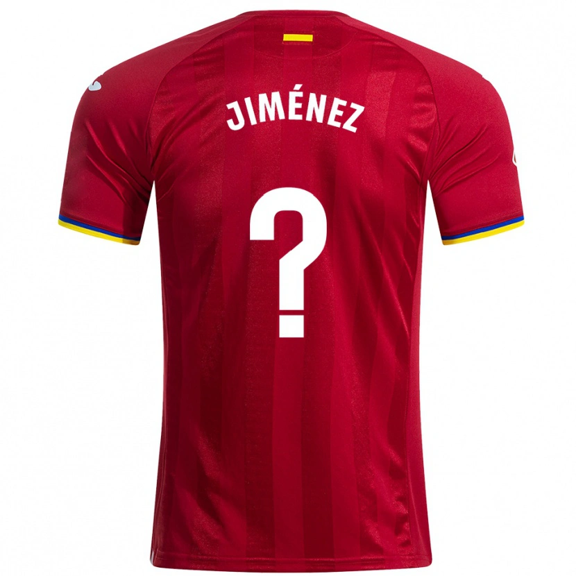 Danxen Børn Javier Jiménez #0 Rød Gul Blå Udebane Spillertrøjer 2025/26 Trøje T-Shirt