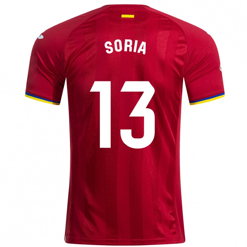 Danxen Børn David Soria #13 Rød Gul Blå Udebane Spillertrøjer 2025/26 Trøje T-Shirt