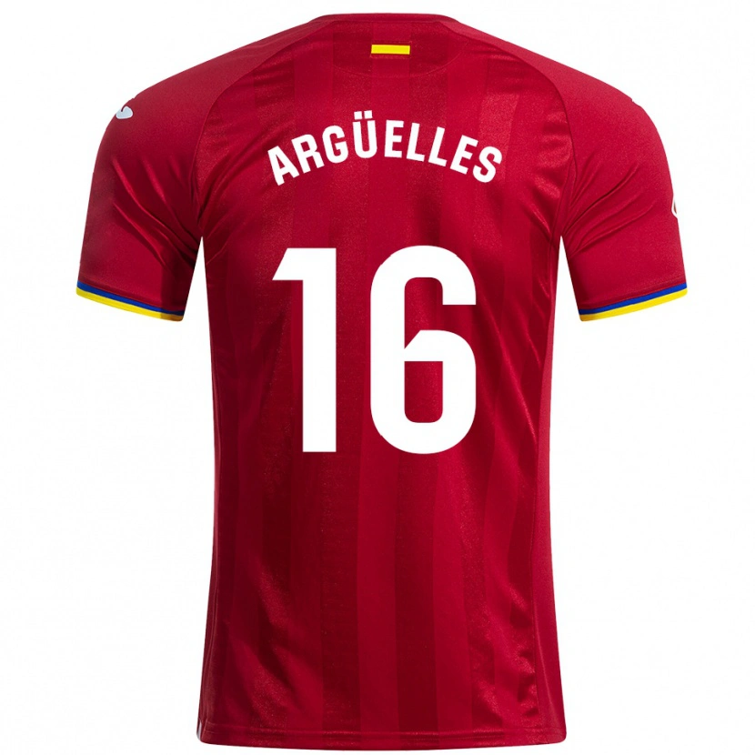 Danxen Børn David Argüelles #16 Rød Gul Blå Udebane Spillertrøjer 2025/26 Trøje T-Shirt