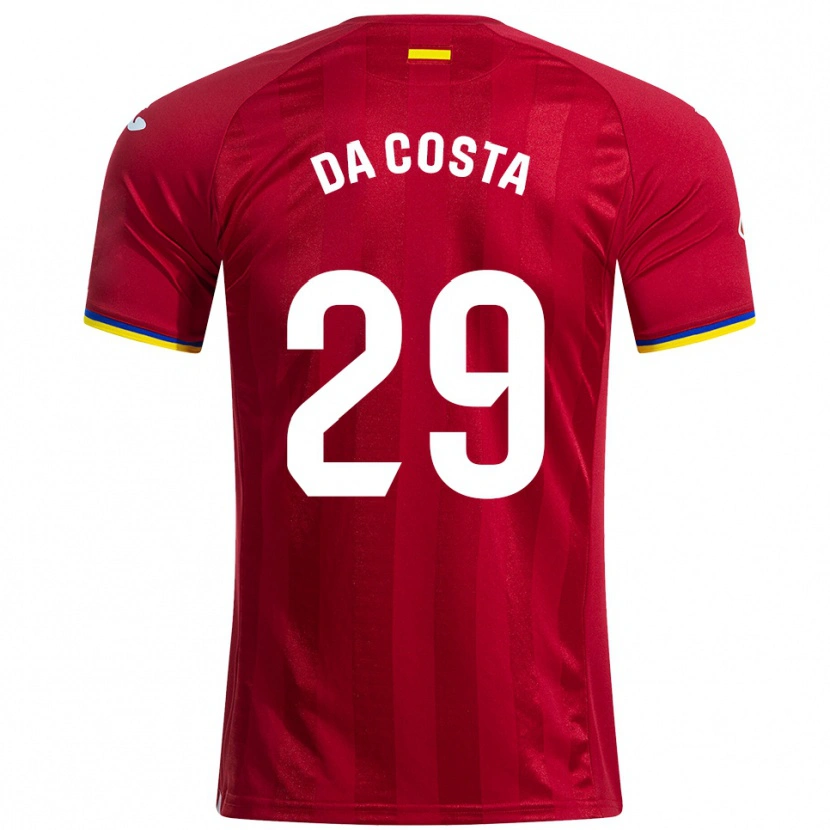 Danxen Børn Coba Da Costa #29 Rød Gul Blå Udebane Spillertrøjer 2025/26 Trøje T-Shirt