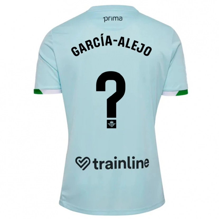 Danxen Børn Raúl García-Alejo #0 Himmelblå Grøn Udebane Spillertrøjer 2025/26 Trøje T-Shirt