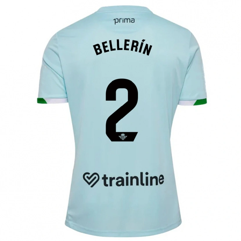 Danxen Børn Héctor Bellerín #2 Himmelblå Grøn Udebane Spillertrøjer 2025/26 Trøje T-Shirt