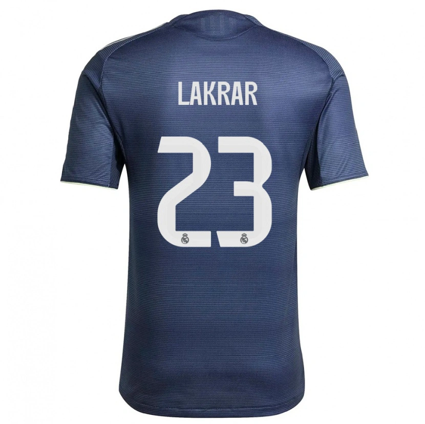Danxen Børn Maëlle Lakrar #23 Navy Sølv Udebane Spillertrøjer 2025/26 Trøje T-Shirt