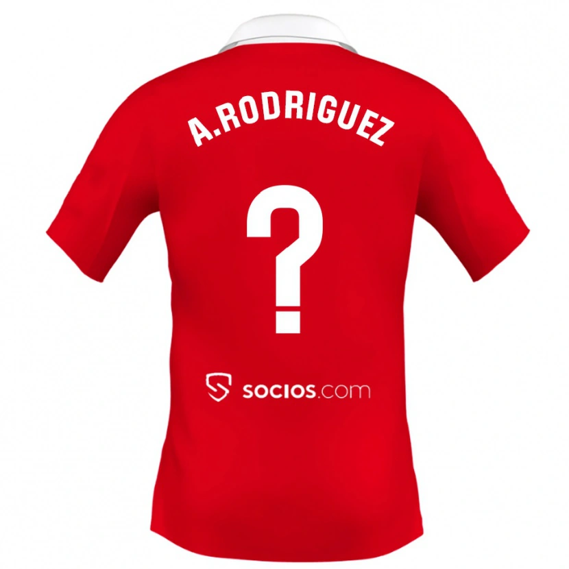 Danxen Børn Ángel Rodríguez #0 Rød Hvid Grå Udebane Spillertrøjer 2025/26 Trøje T-Shirt