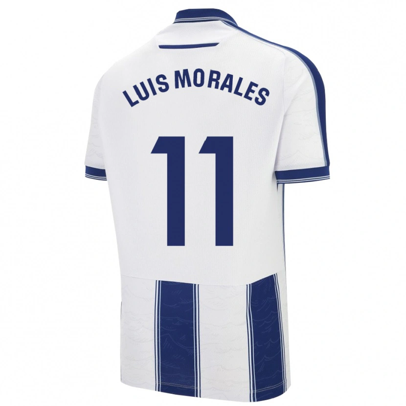 Danxen Børn José Luis Morales #11 Navy Hvid Udebane Spillertrøjer 2025/26 Trøje T-Shirt
