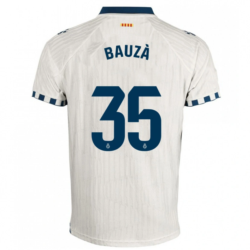 Danxen Børn Rafel Bauzà #35 Hvid Blå Udebane Spillertrøjer 2025/26 Trøje T-Shirt