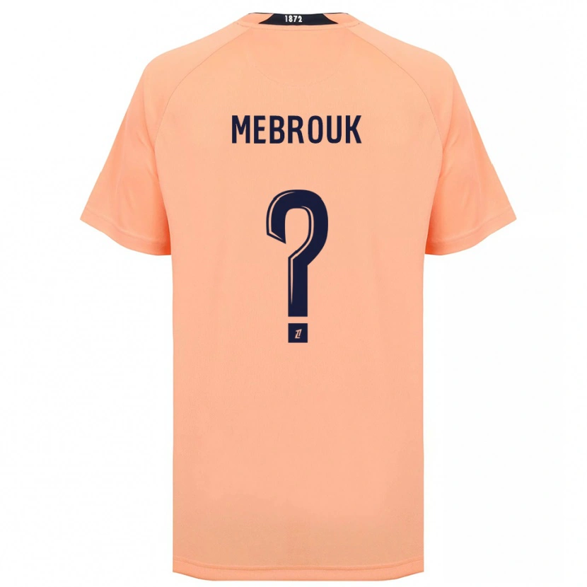 Danxen Børn Aymen Mebrouk #0 Orange Marineblå Udebane Spillertrøjer 2025/26 Trøje T-Shirt